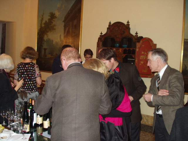 Reception for conference participants and residents at the Villa