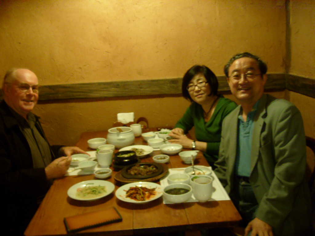 Farewell dinner with my wife and myself