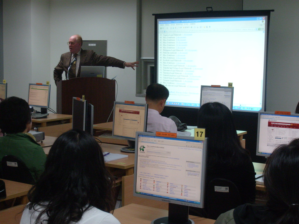 Prof. Greenleaf introduced Asian LII