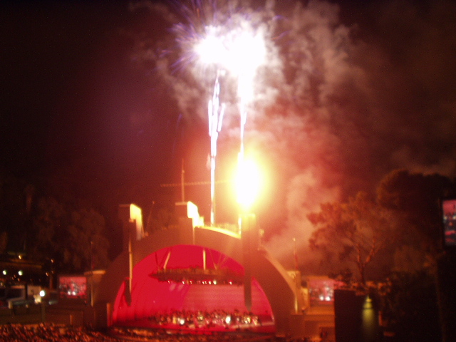 Fireworks at Hollywood Bowl