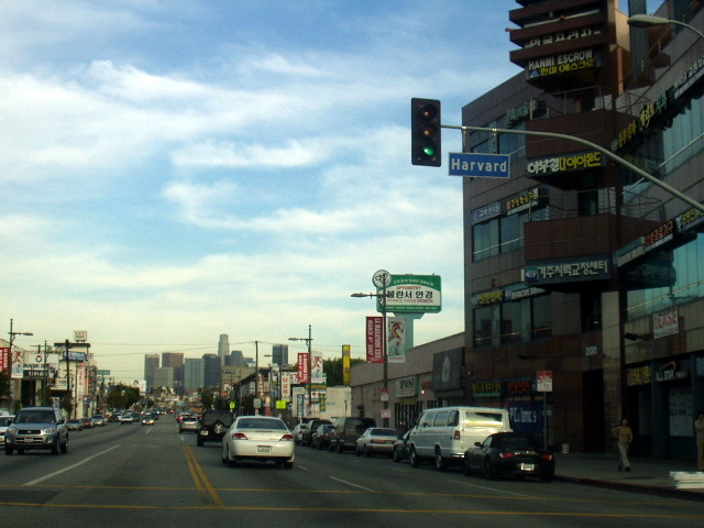 LA의 코리아타운 거리풍경